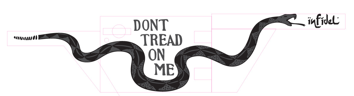 Gadsden Snake Illustrator layout