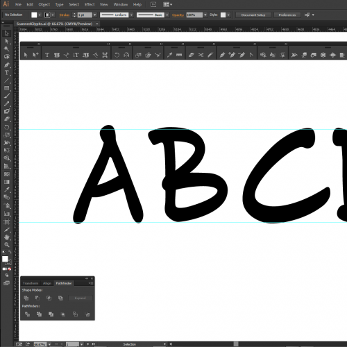 Building a custom font in Adobe Illustrator and FontLab